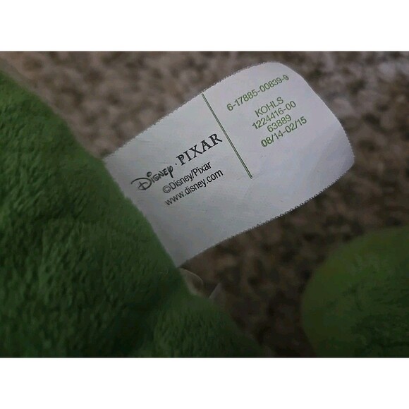 Kohls Cares REX 16" Plush Disney Toy Story Pixar TRex Stuffed Toy Green Dinosaur - Picture 8 of 10
